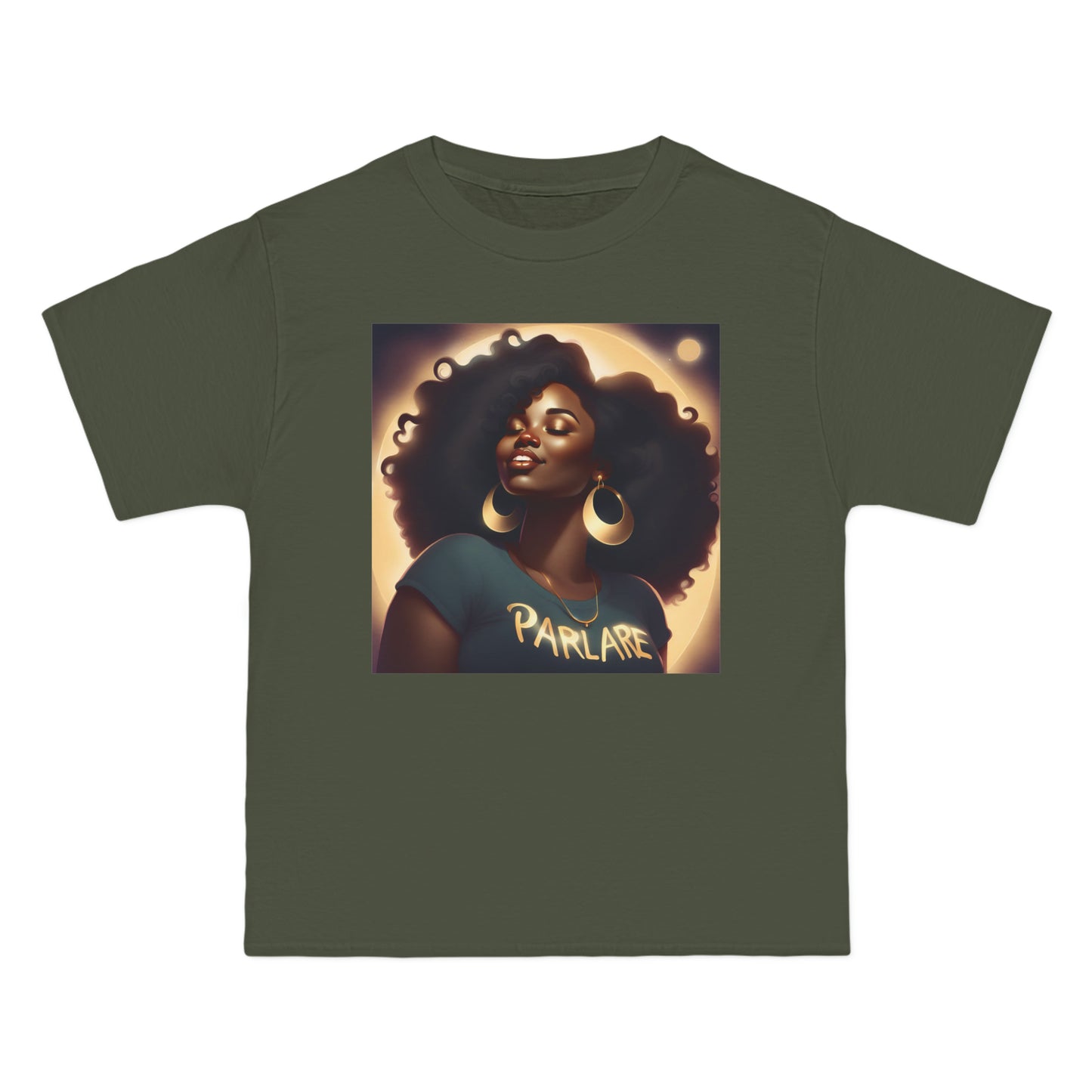 Pretty Girl Oversized Tee - Fatigue Green / S - T-Shirt