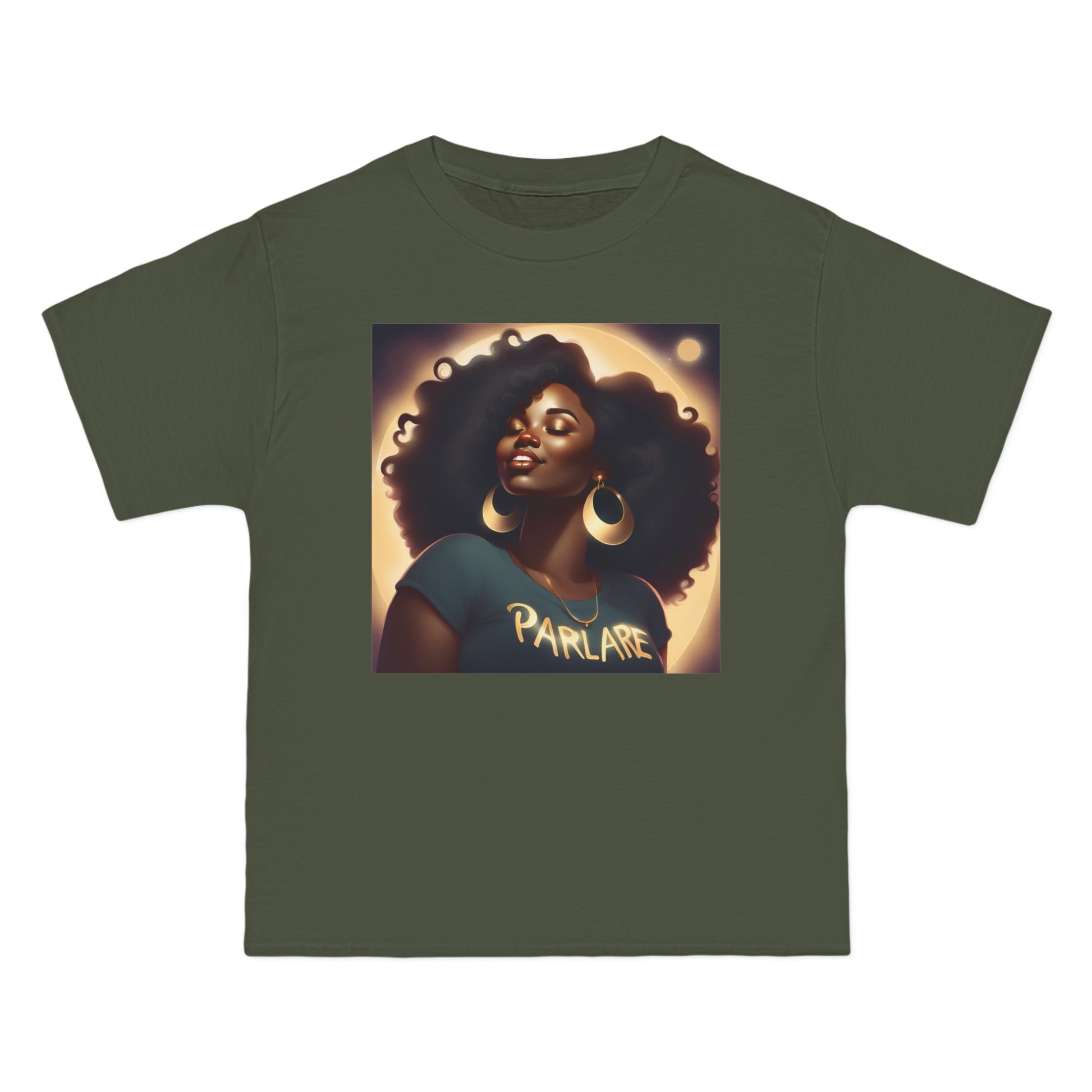 Pretty Girl Oversized Tee - Fatigue Green / S - T-Shirt