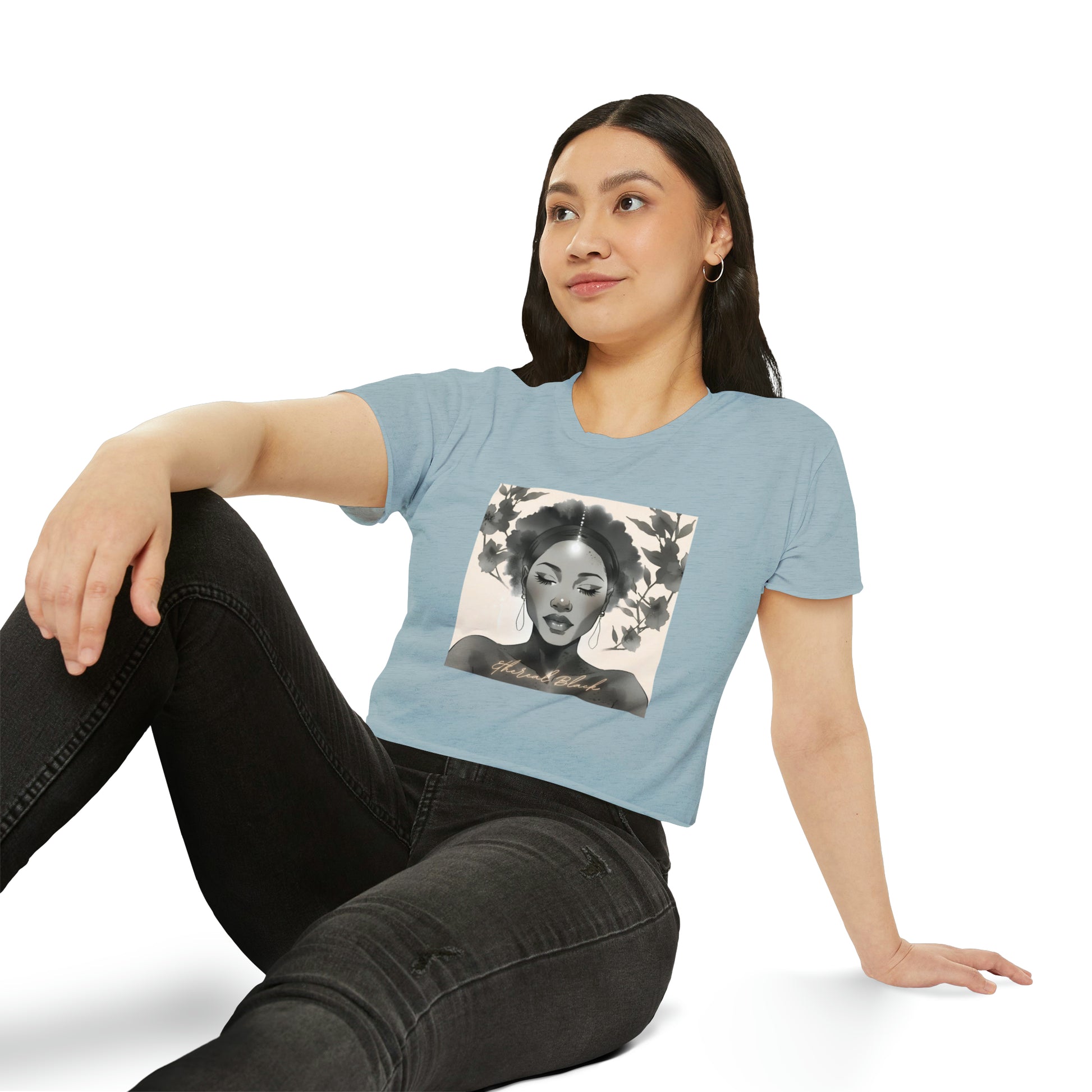 Ethereal Black Crop - T-Shirt