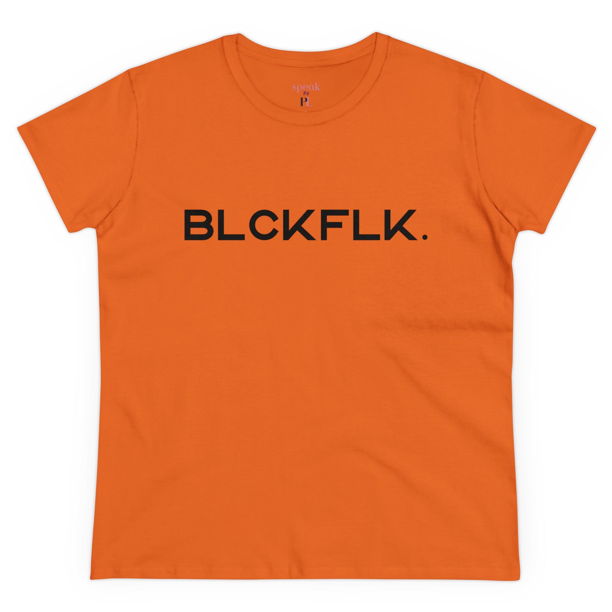 Blckflk Tee - Orange / S - T-Shirt