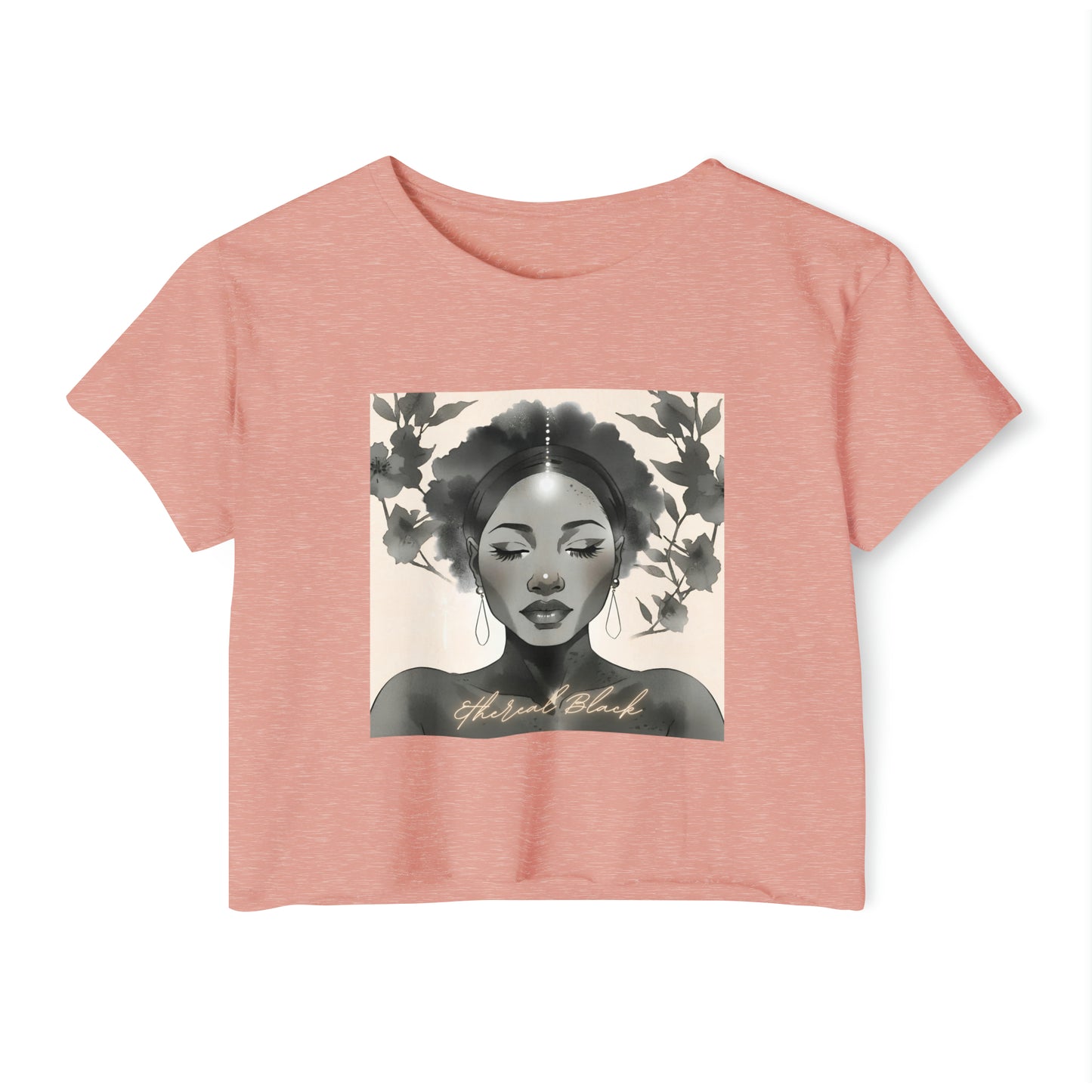 Ethereal Black Crop - Desert Pink / XS - T-Shirt