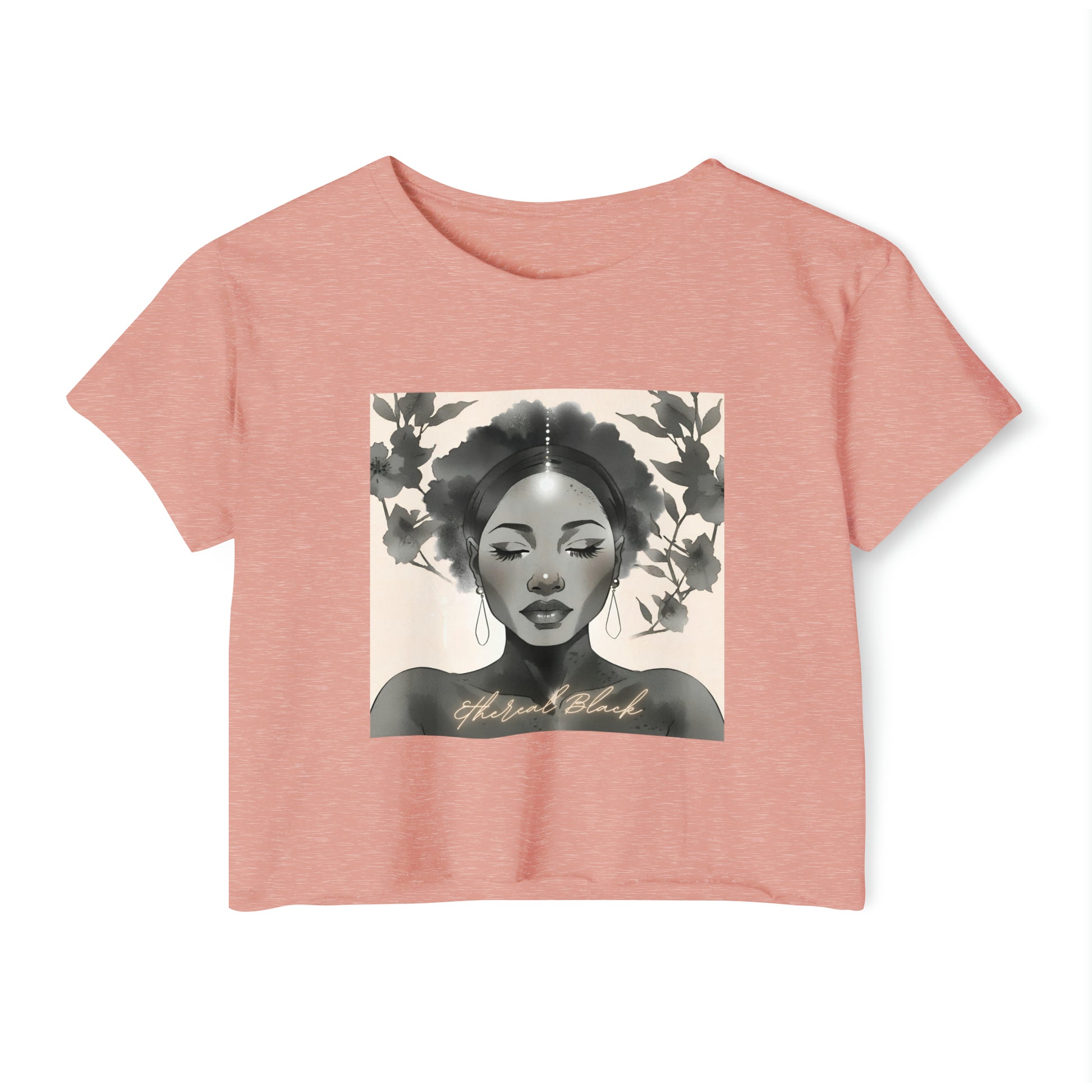 Ethereal Black Crop - Desert Pink / XS - T-Shirt