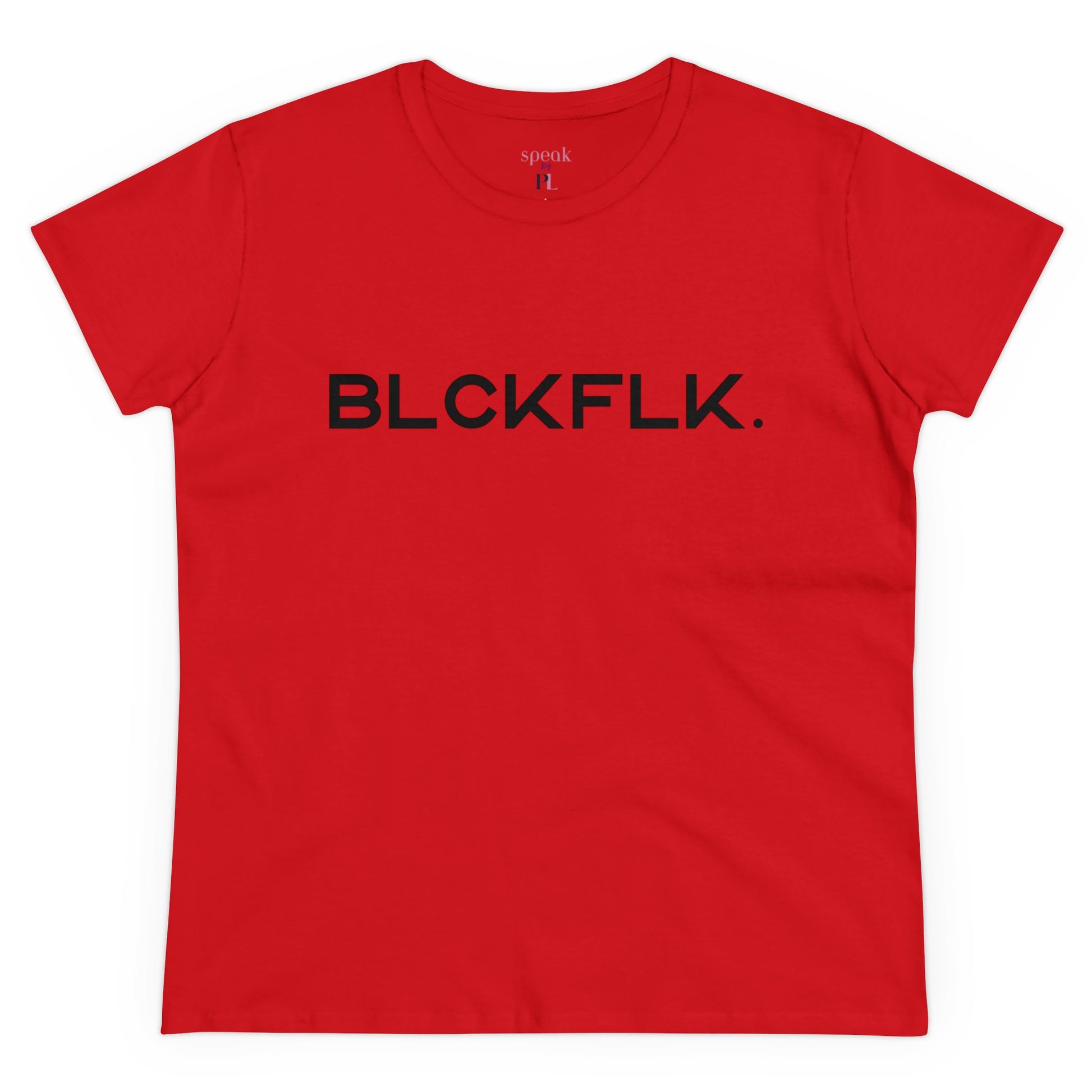 Blckflk Tee - Red / S - T-Shirt