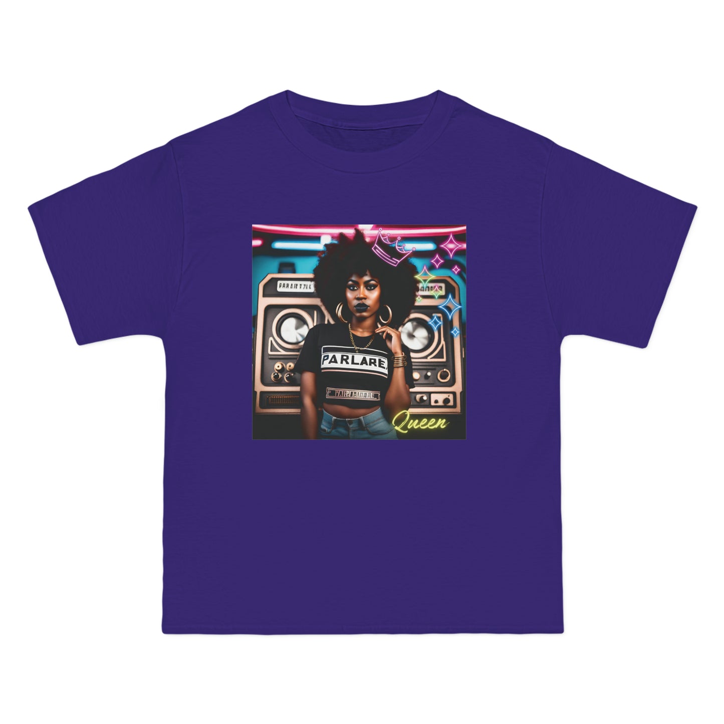 Queen Oversized Tee - Purple / S - T-Shirt