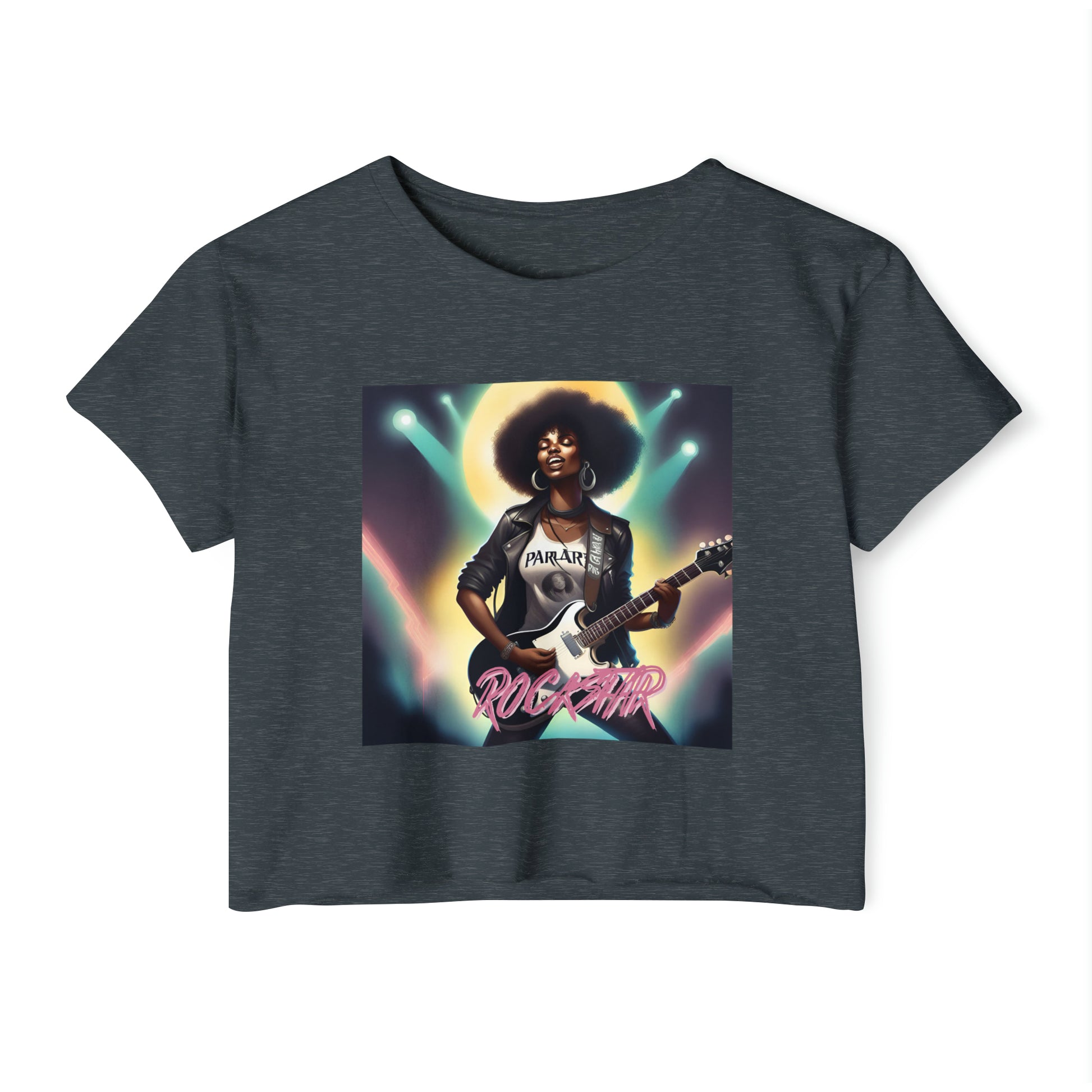 Rock Star Crop - Antique Denim / XS - T-Shirt