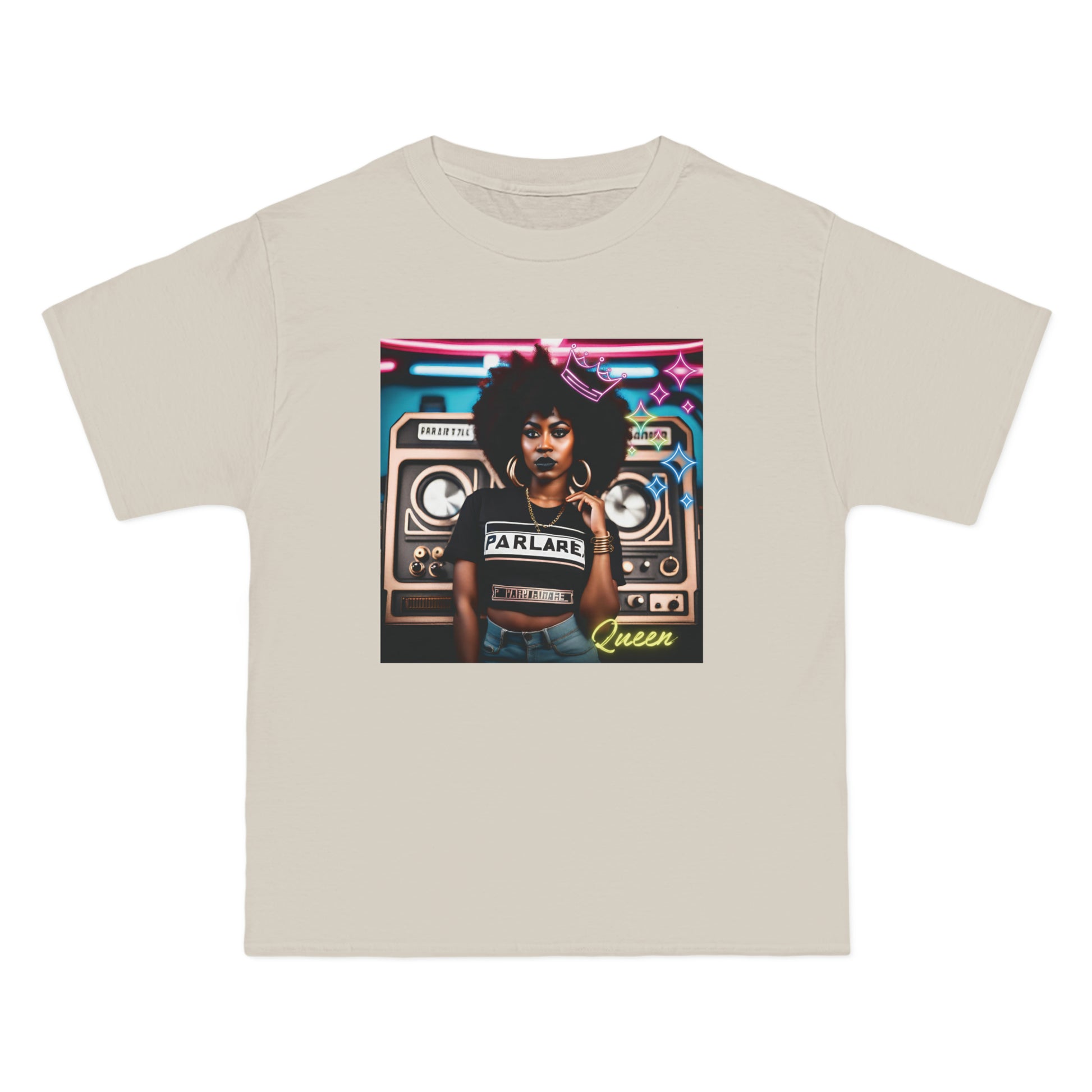 Queen Oversized Tee - Sand / S - T-Shirt