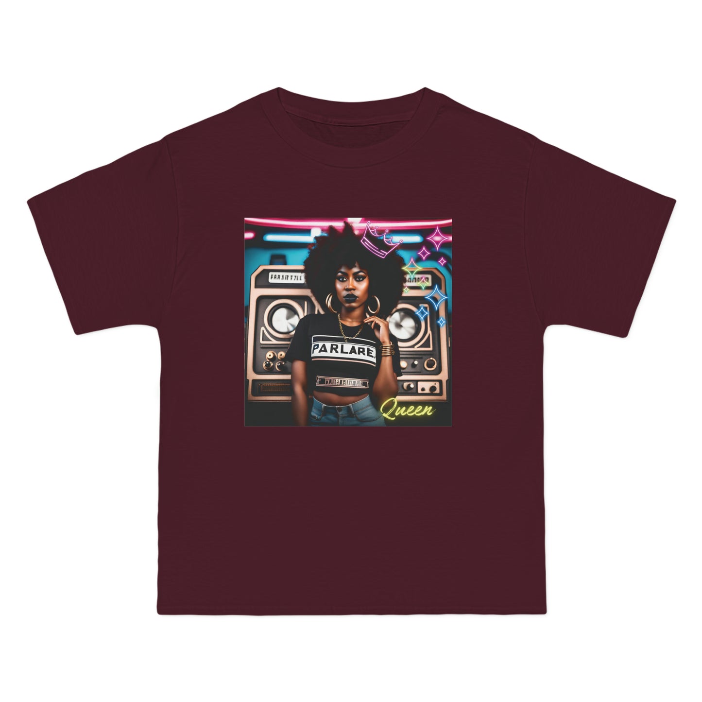 Queen Oversized Tee - Cardinal / S - T-Shirt