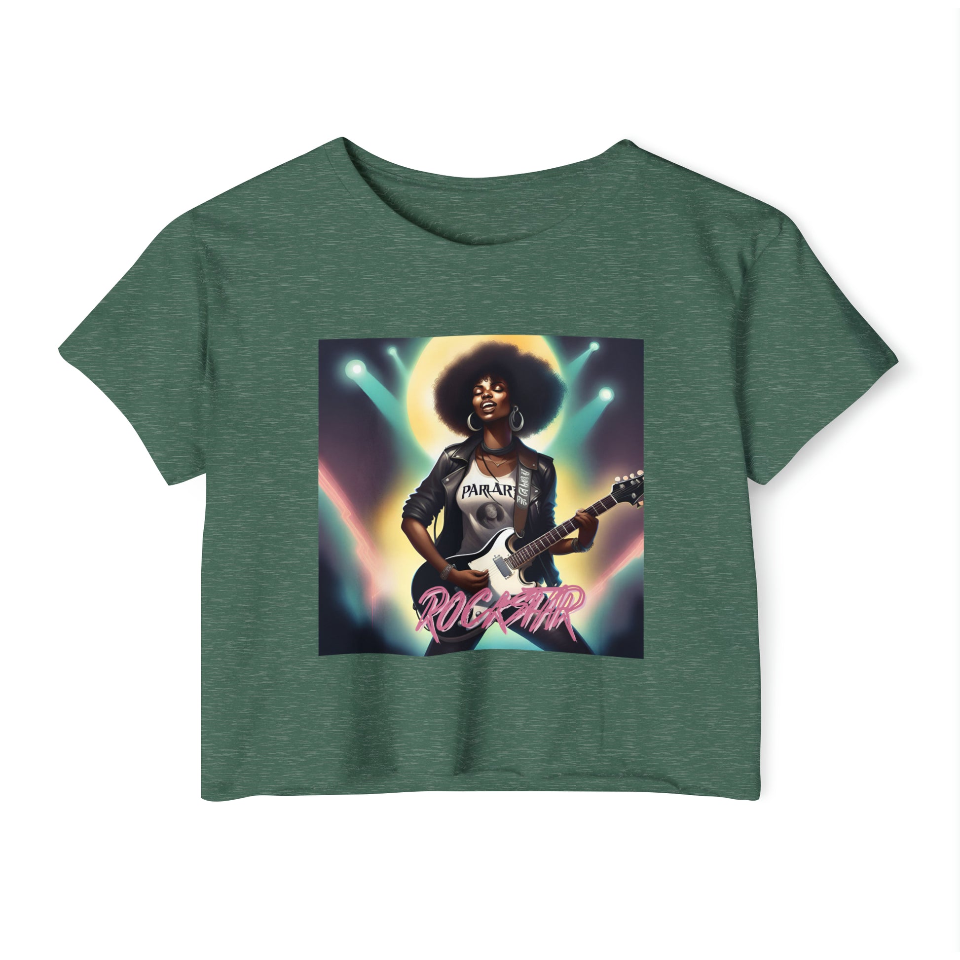 Rock Star Crop - Royal Pine / XS - T-Shirt