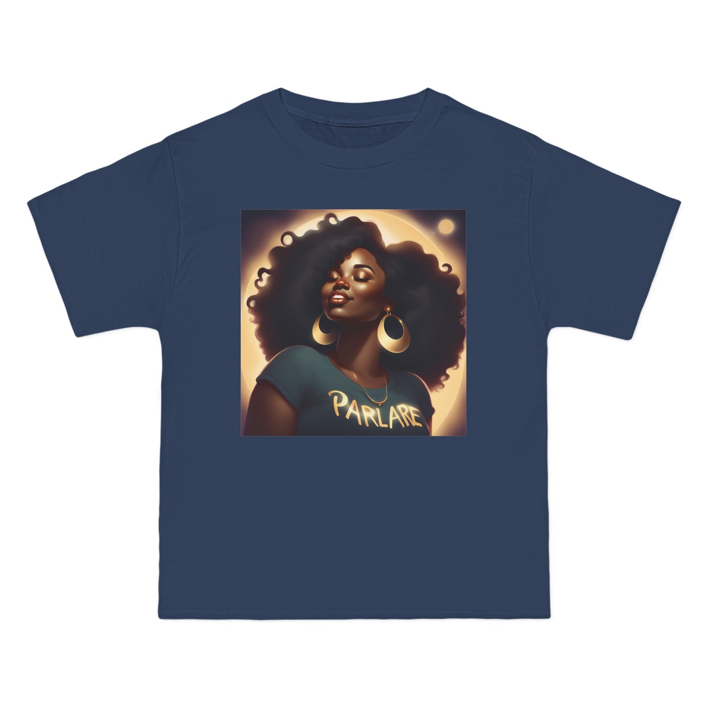 Pretty Girl Oversized Tee - Denim Blue / S - T-Shirt