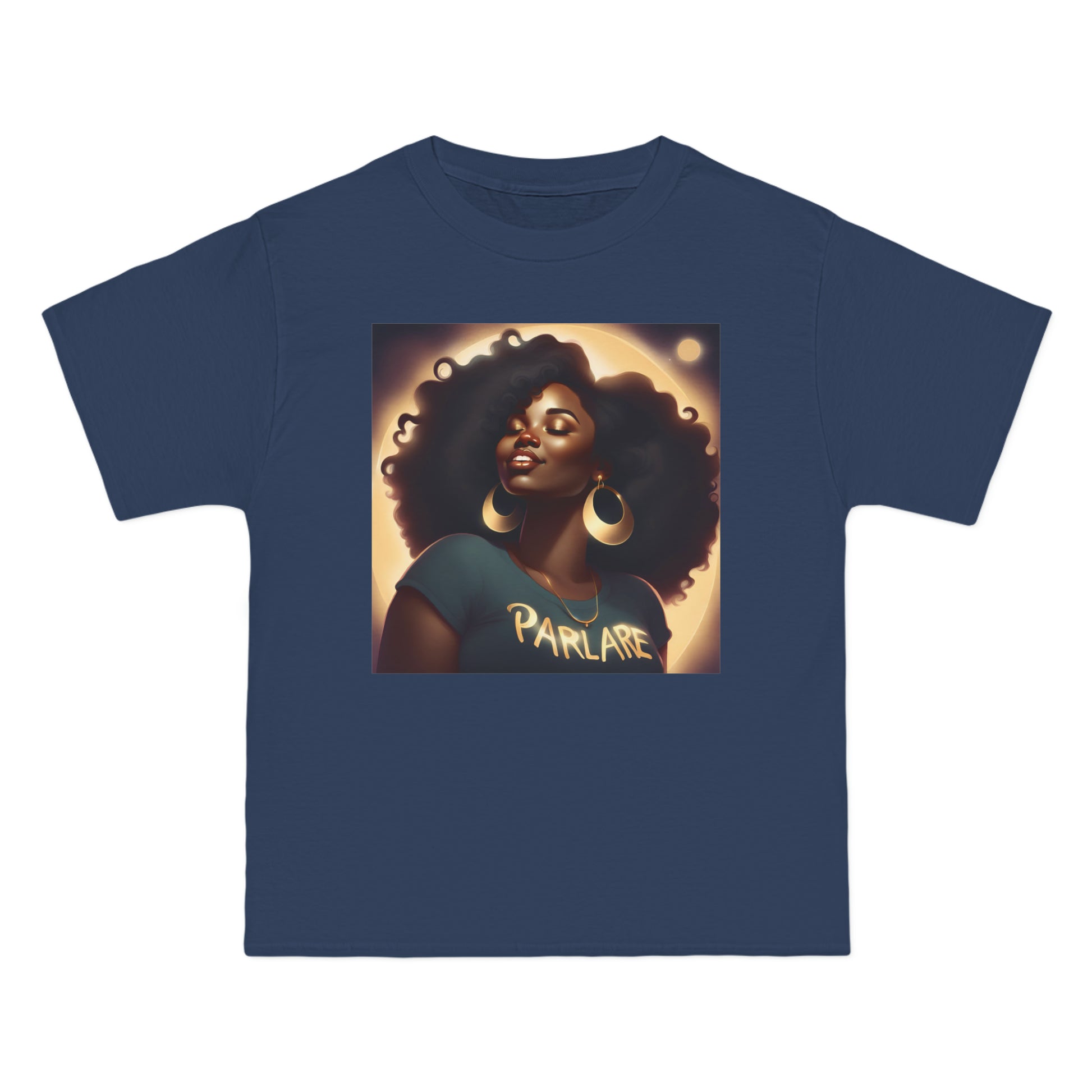 Pretty Girl Oversized Tee - Denim Blue / S - T-Shirt