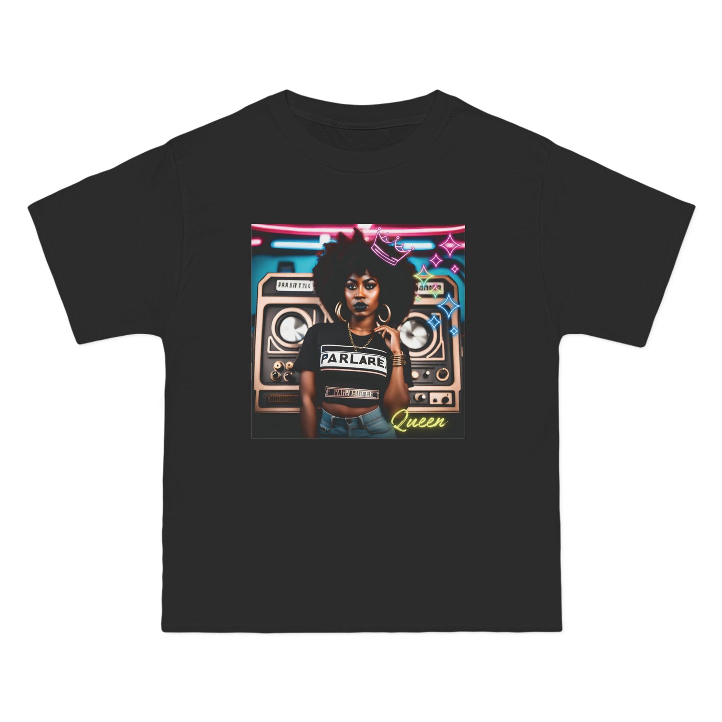 Queen Oversized Tee - Black / S - T-Shirt