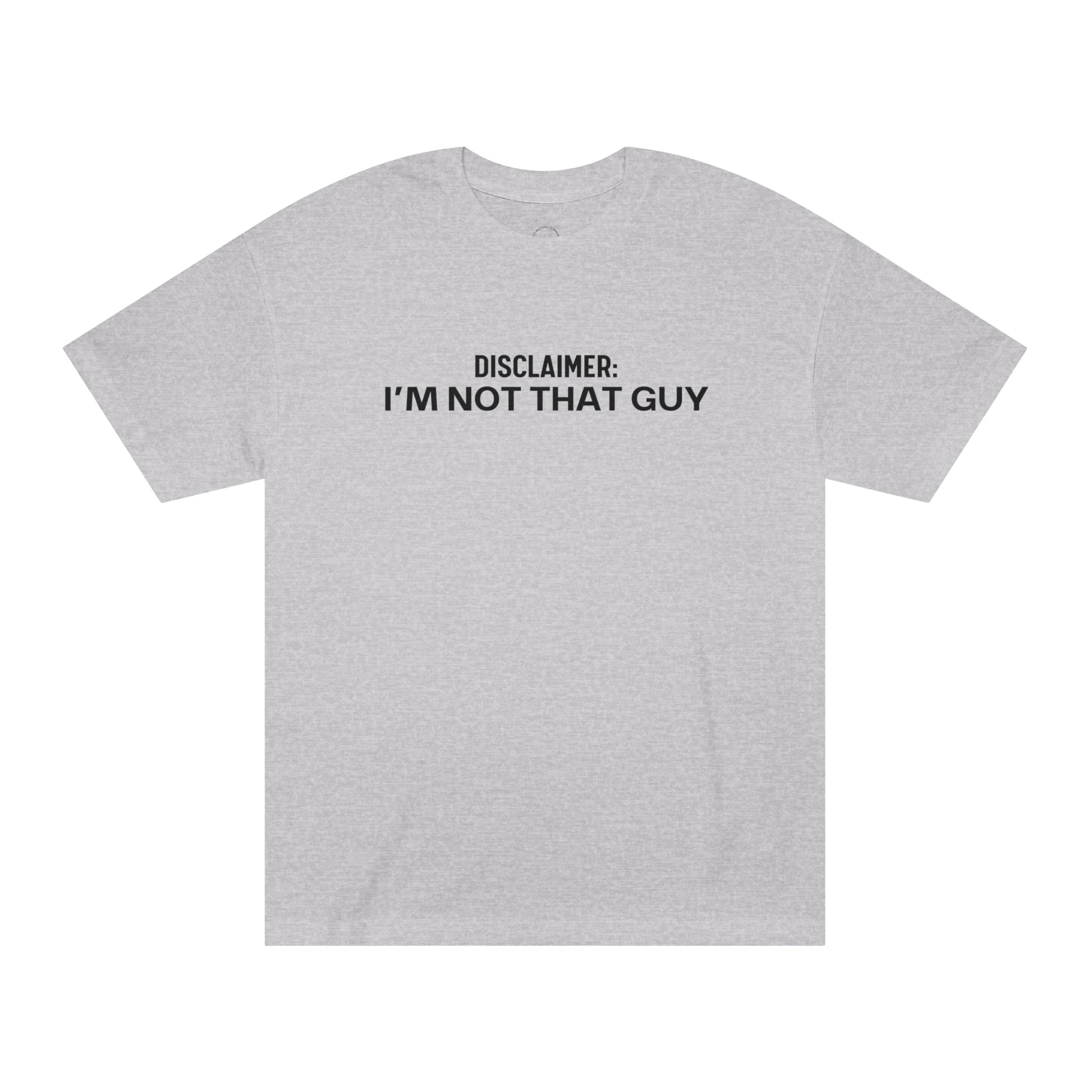 Disclaimer Tee - Athletic Heather / S - T-Shirt