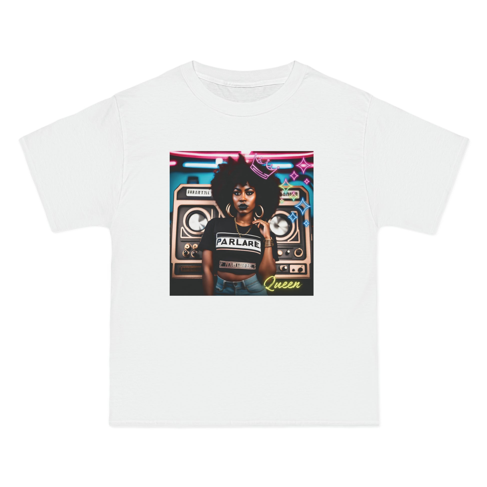 Queen Oversized Tee - White / S - T-Shirt
