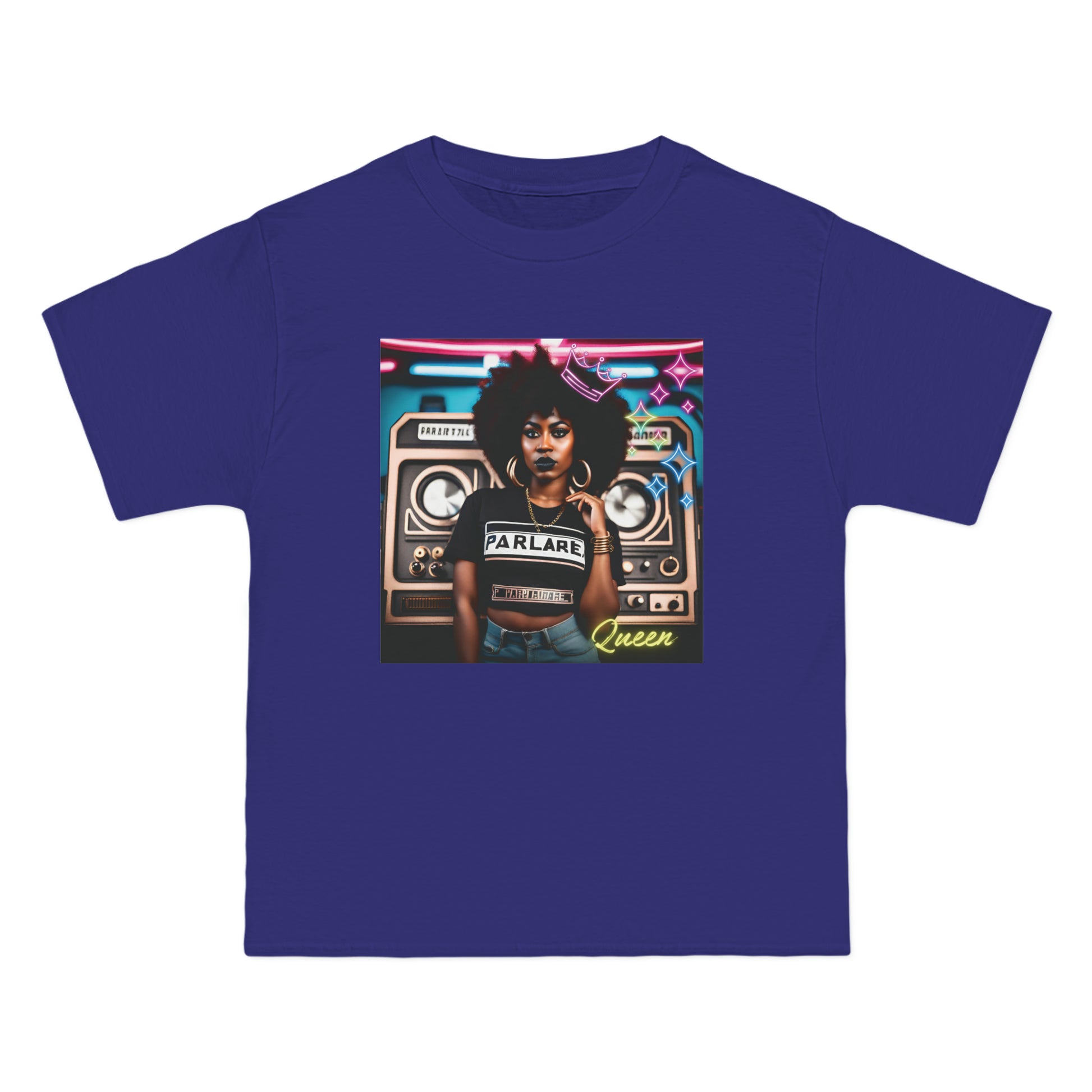 Queen Oversized Tee - Deep Royal / M - T-Shirt
