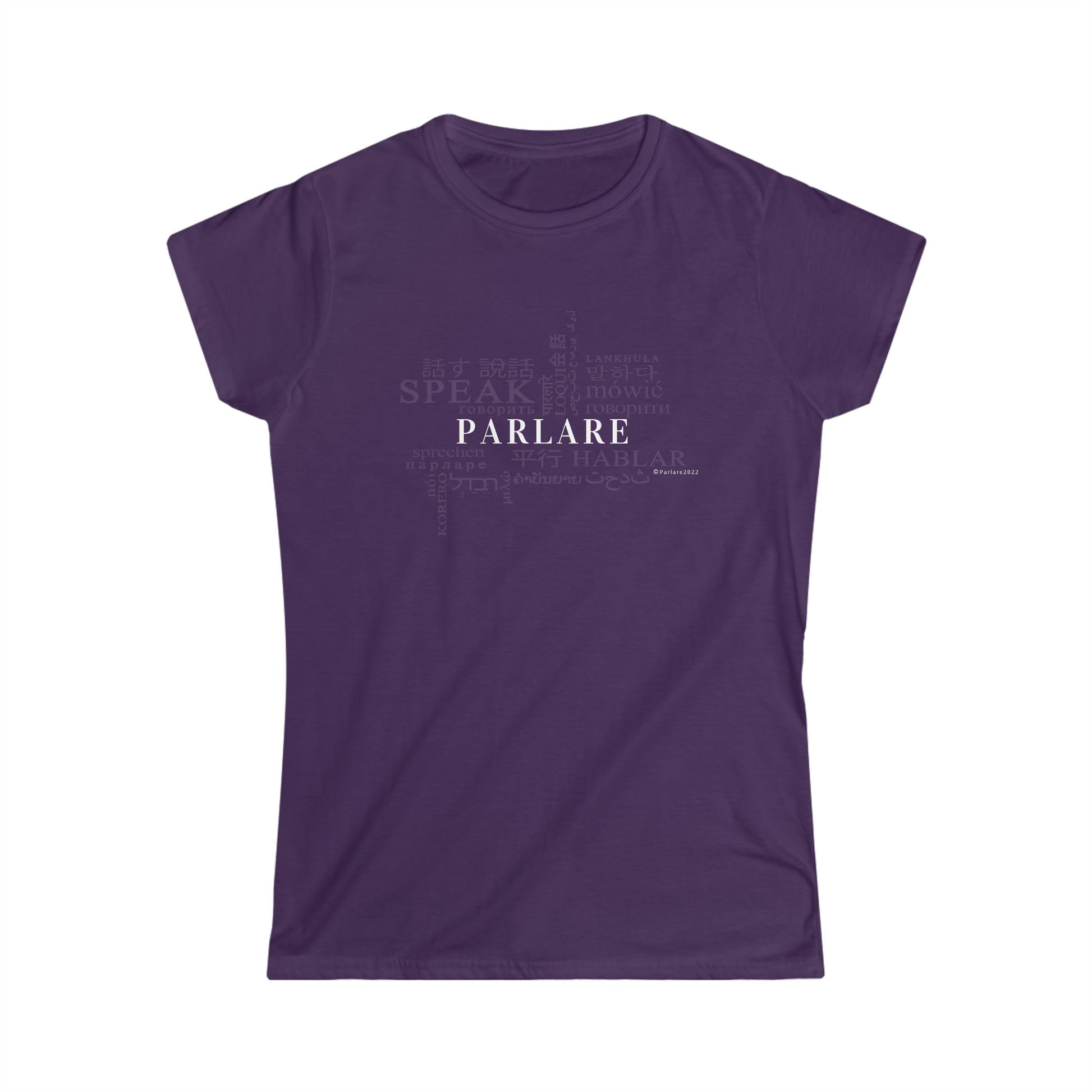 Parlare Tee - Purple / S - T-Shirt