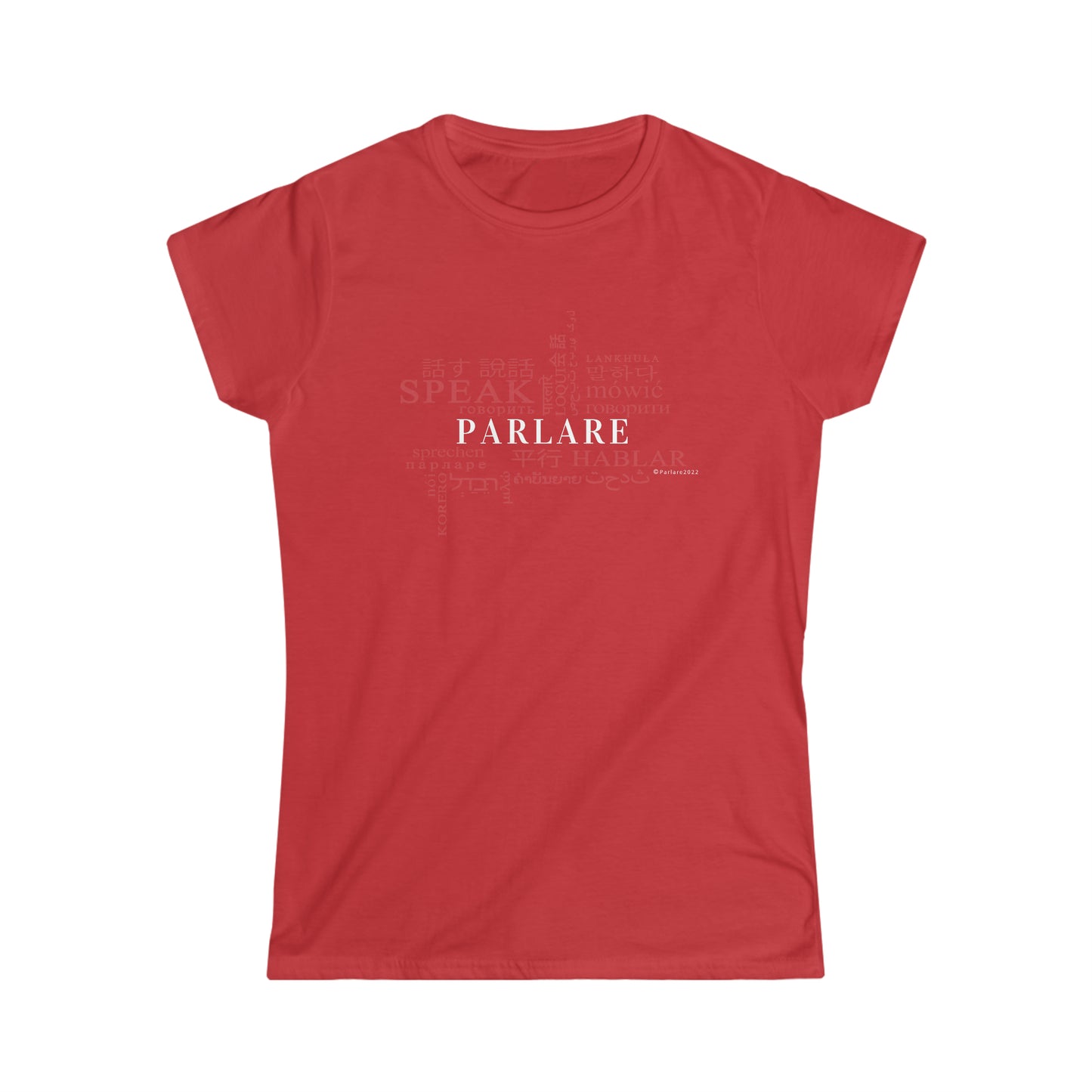 Parlare Tee - Red / S - T-Shirt