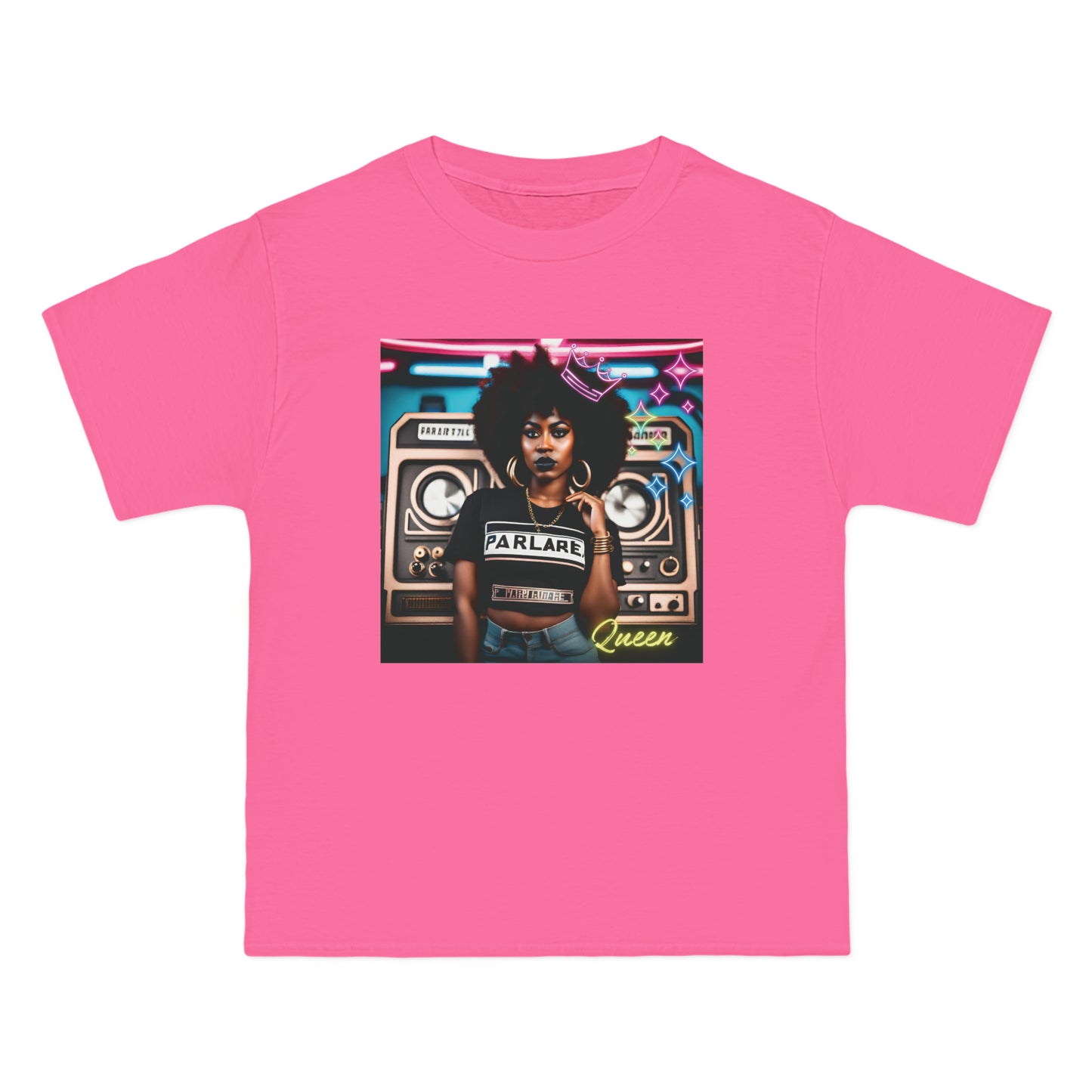 Queen Oversized Tee - Wow Pink / S - T-Shirt
