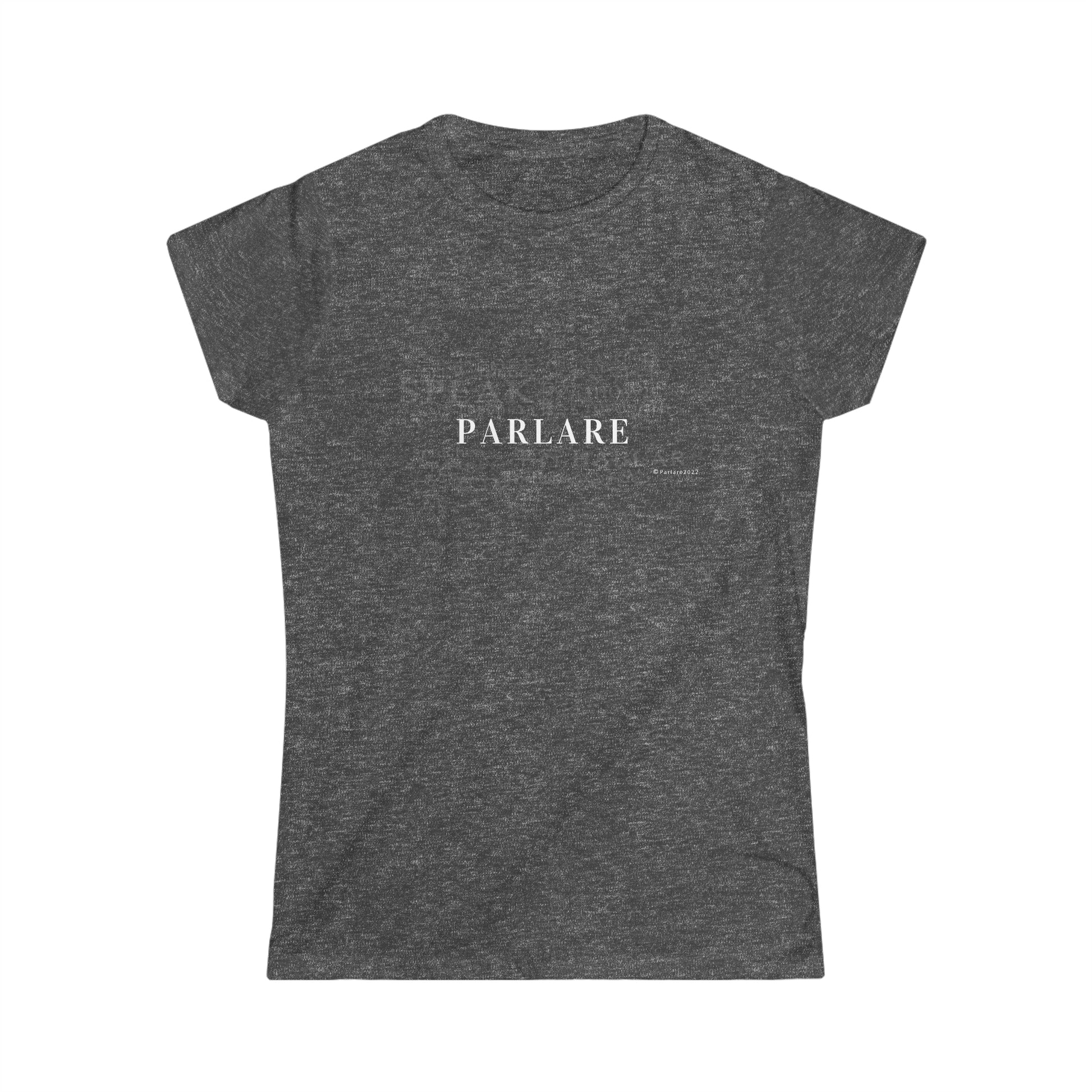 Parlare Tee - Dark Heather / S - T-Shirt