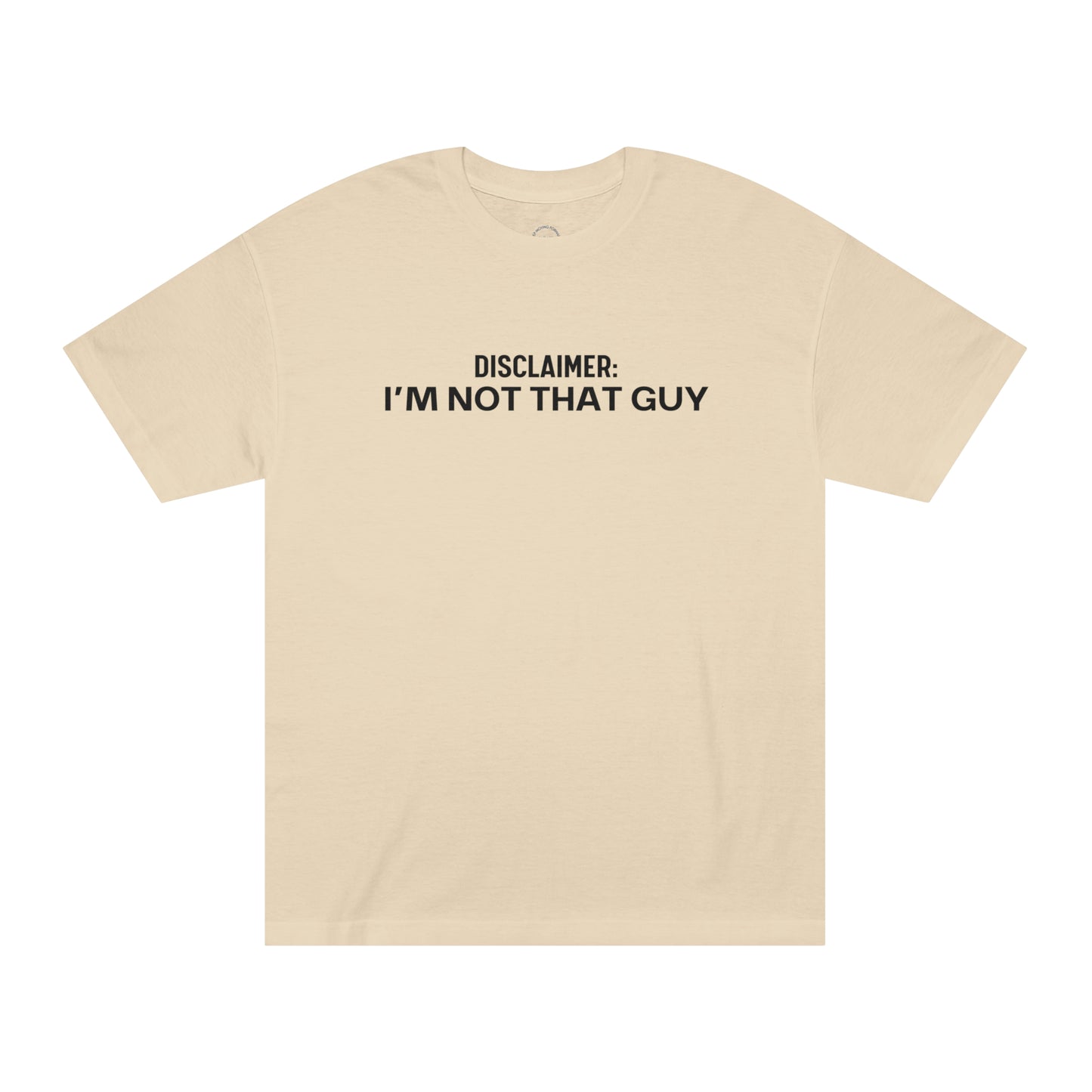 Disclaimer Tee - Sand / S - T-Shirt