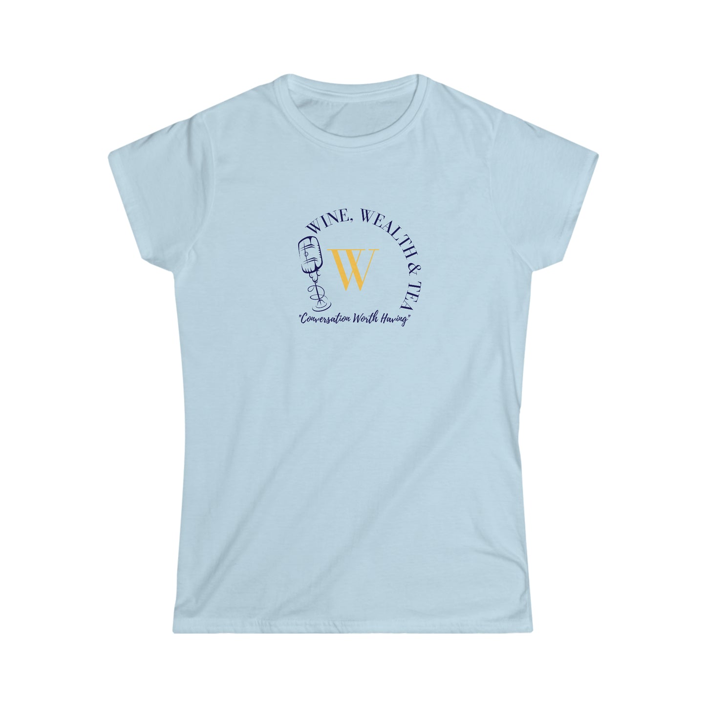 WWT Logo Tee - Light Blue / S - T-Shirt