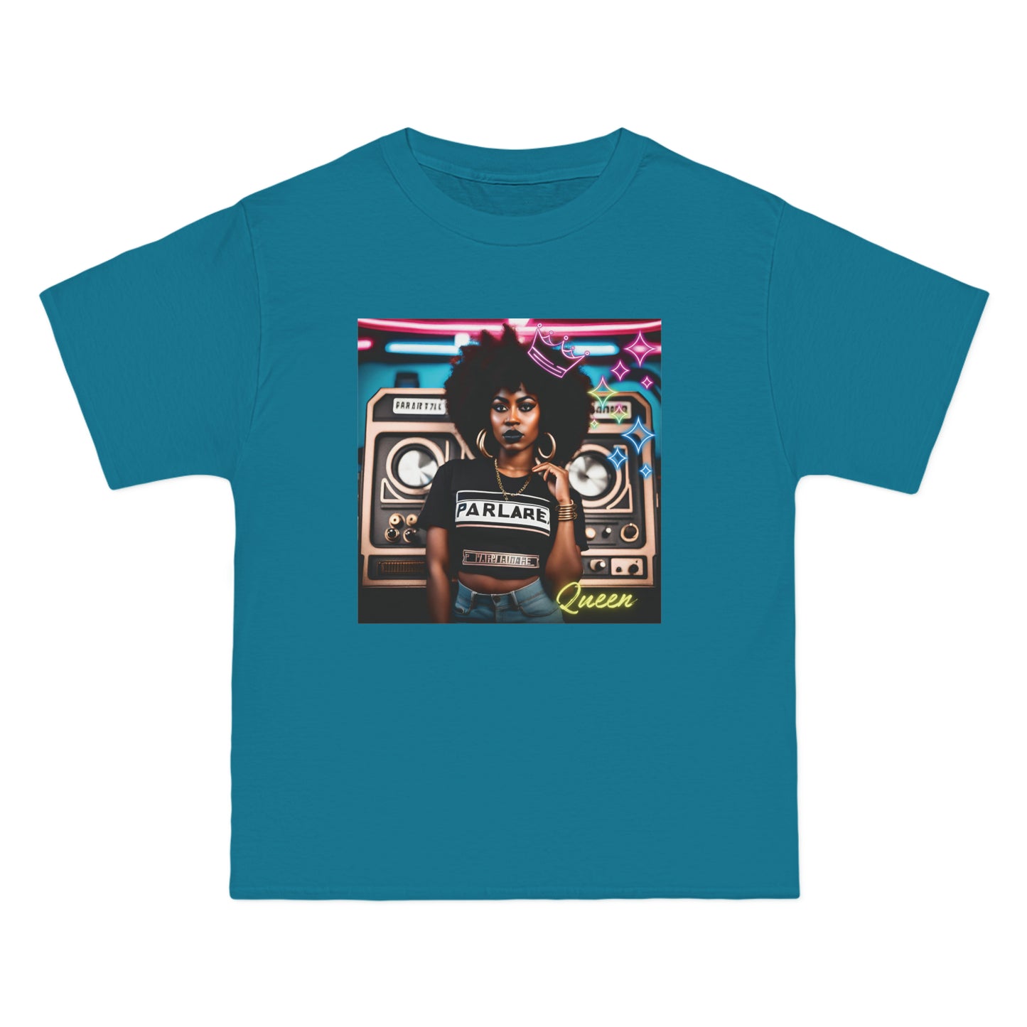 Queen Oversized Tee - Teal / S - T-Shirt