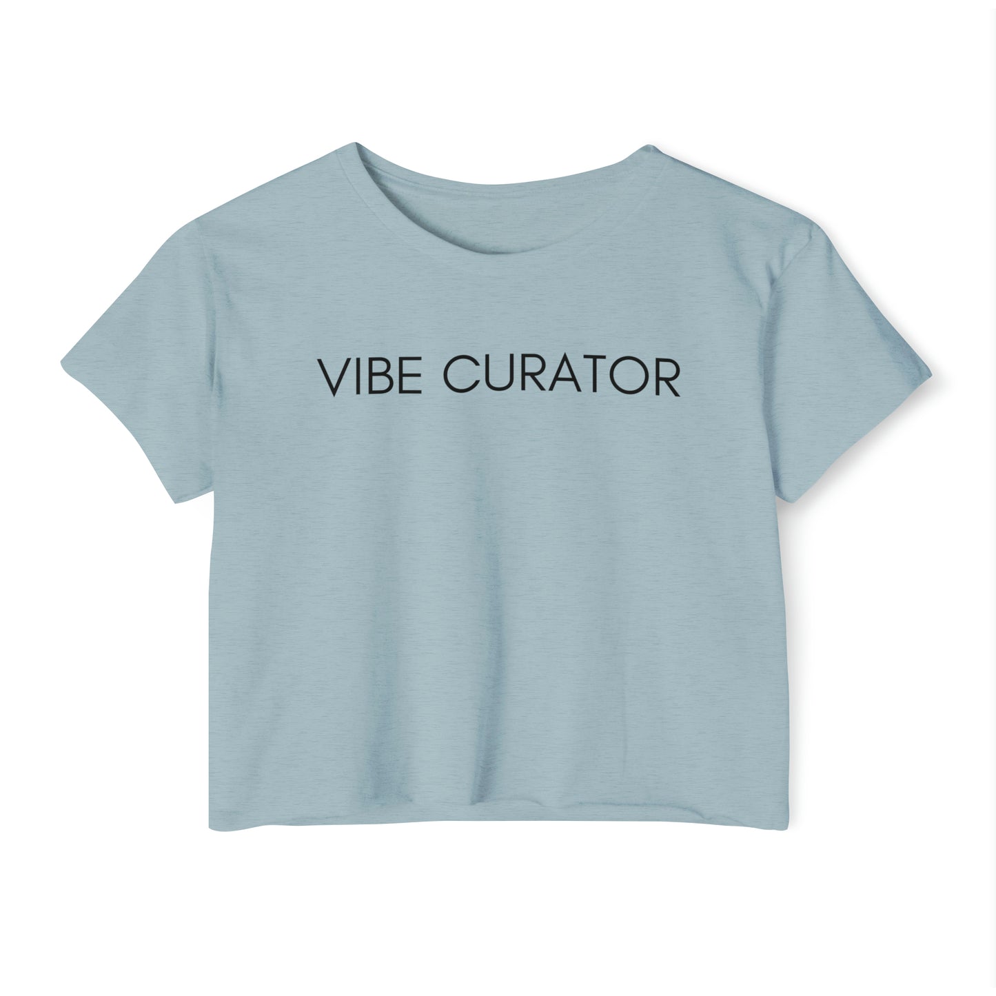 Vibe Curator Crop - Stonewash Denim / XS - T-Shirt