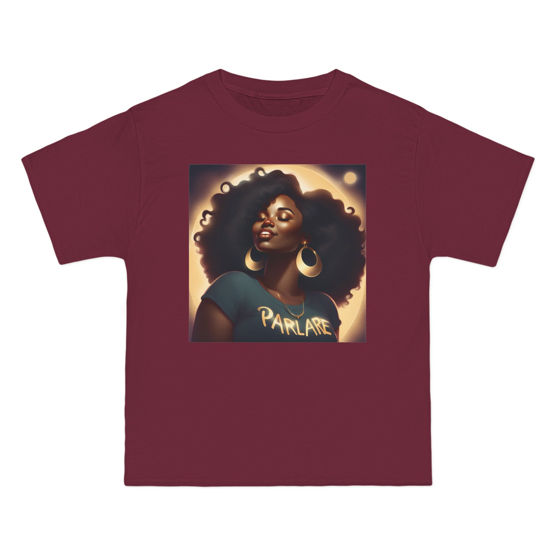 Pretty Girl Oversized Tee - Maroon / S - T-Shirt