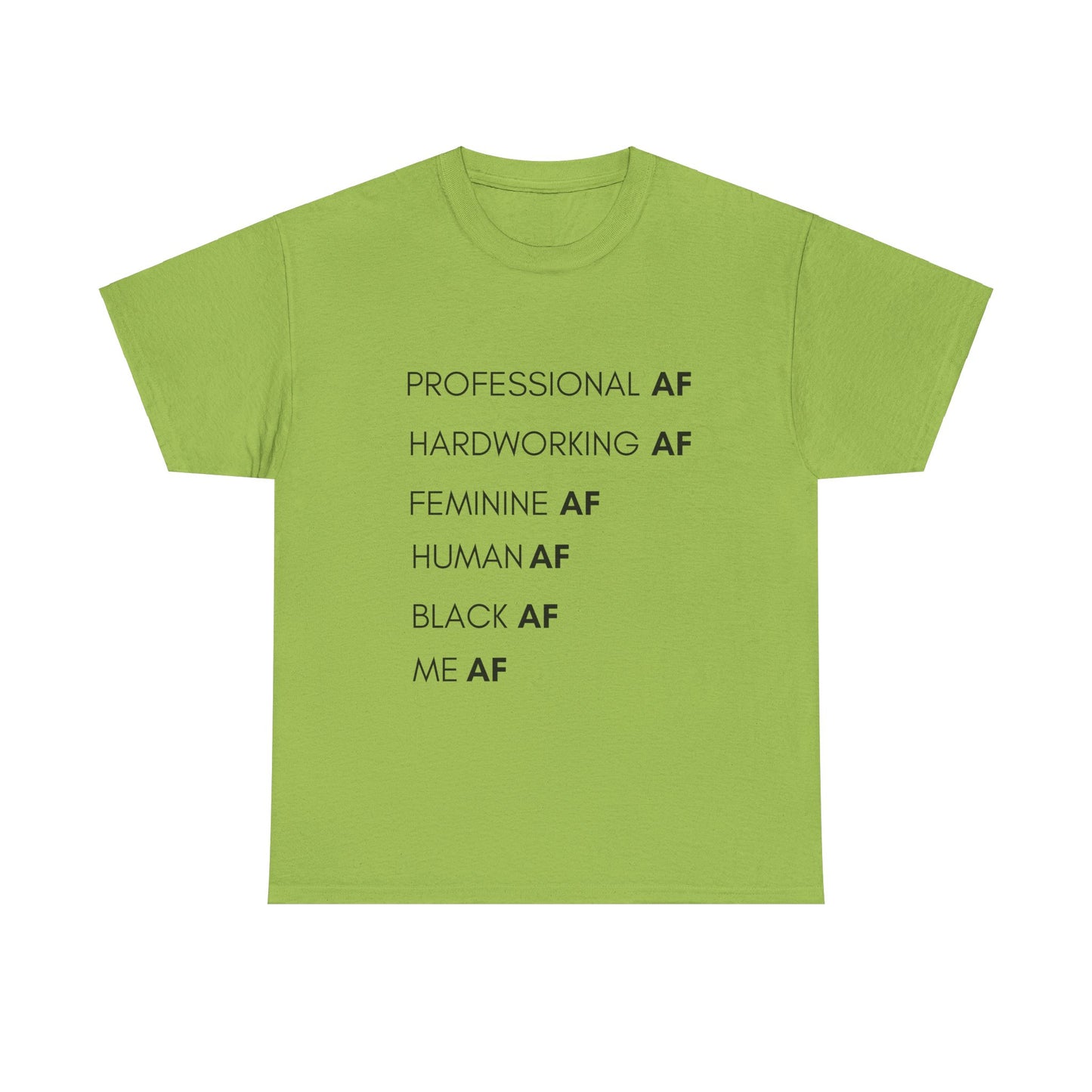 Black AF Tee - Kiwi / S - T-Shirt