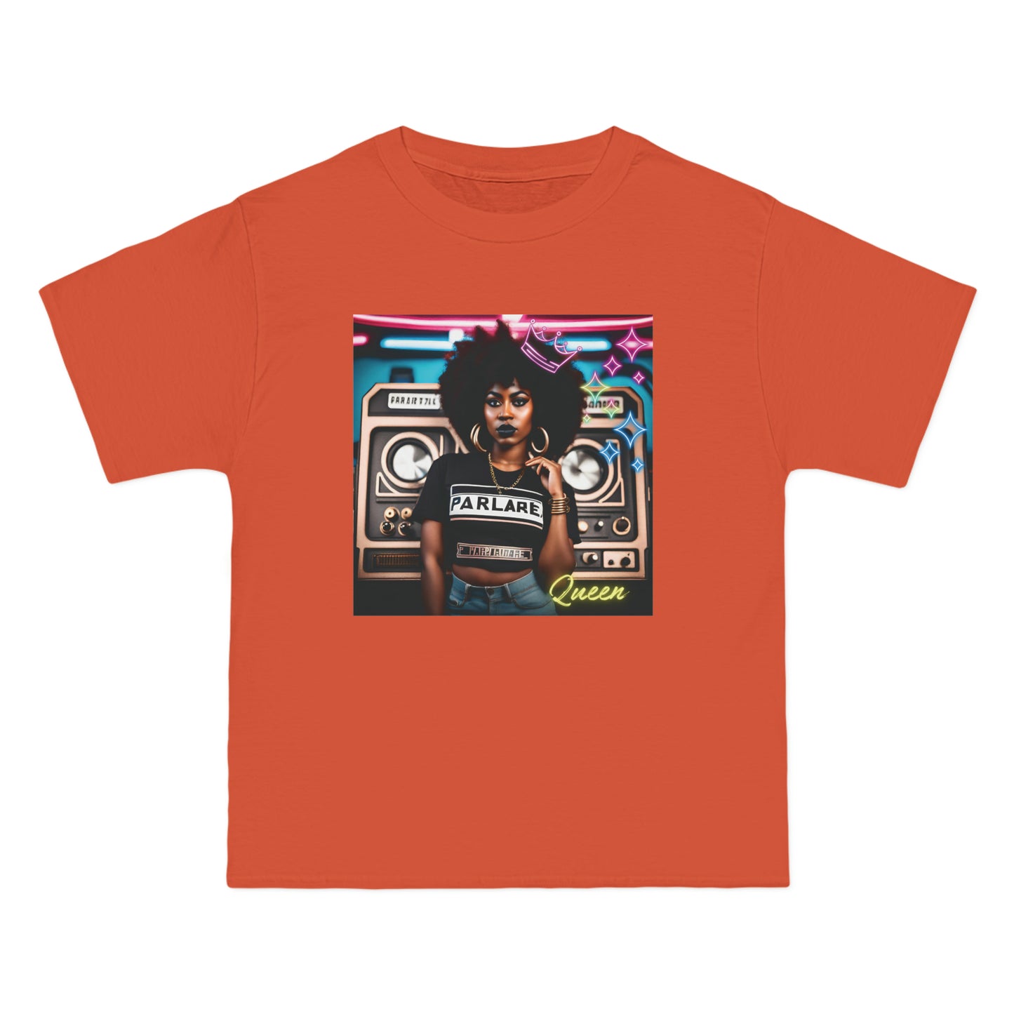 Queen Oversized Tee - Orange / S - T-Shirt