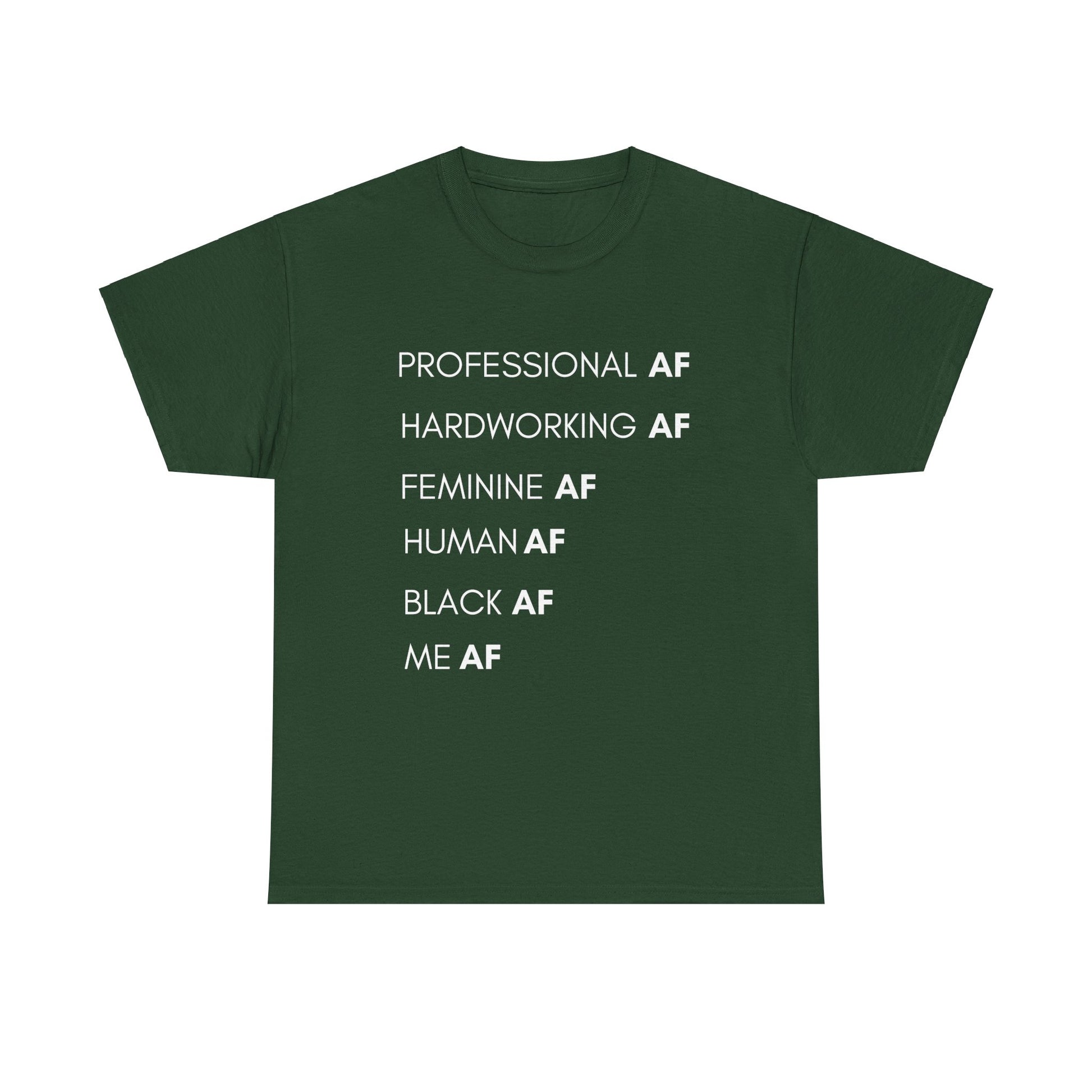 Really Black AF Tee - Forest Green / S - T-Shirt