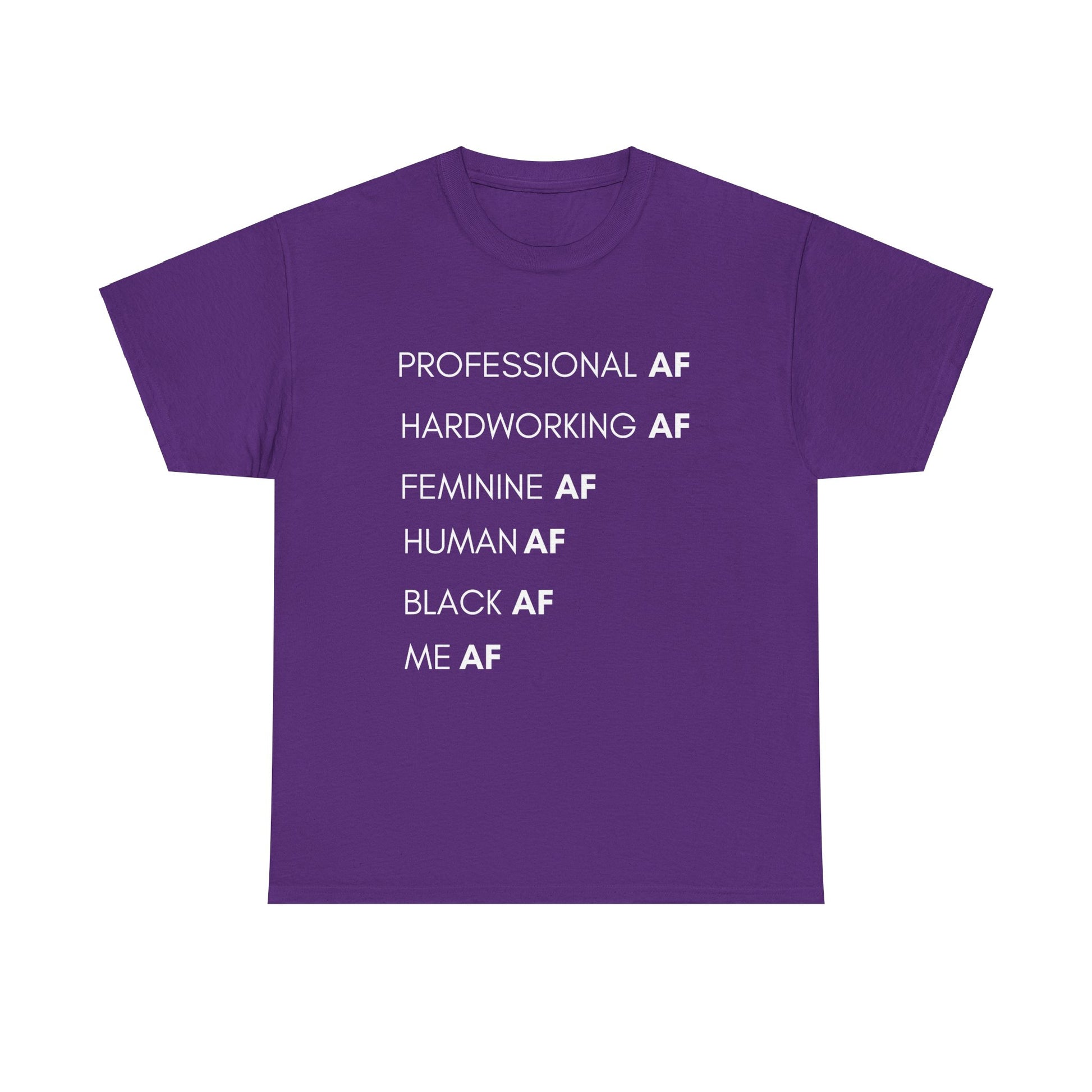 Really Black AF Tee - Purple / S - T-Shirt