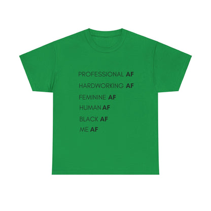 Black AF Tee - Irish Green / S - T-Shirt