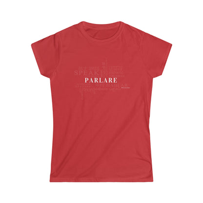 Parlare Tee - Red / S - T-Shirt