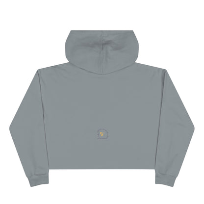 Podcast Host Crop Hoodie — Logo Graphic Pullover