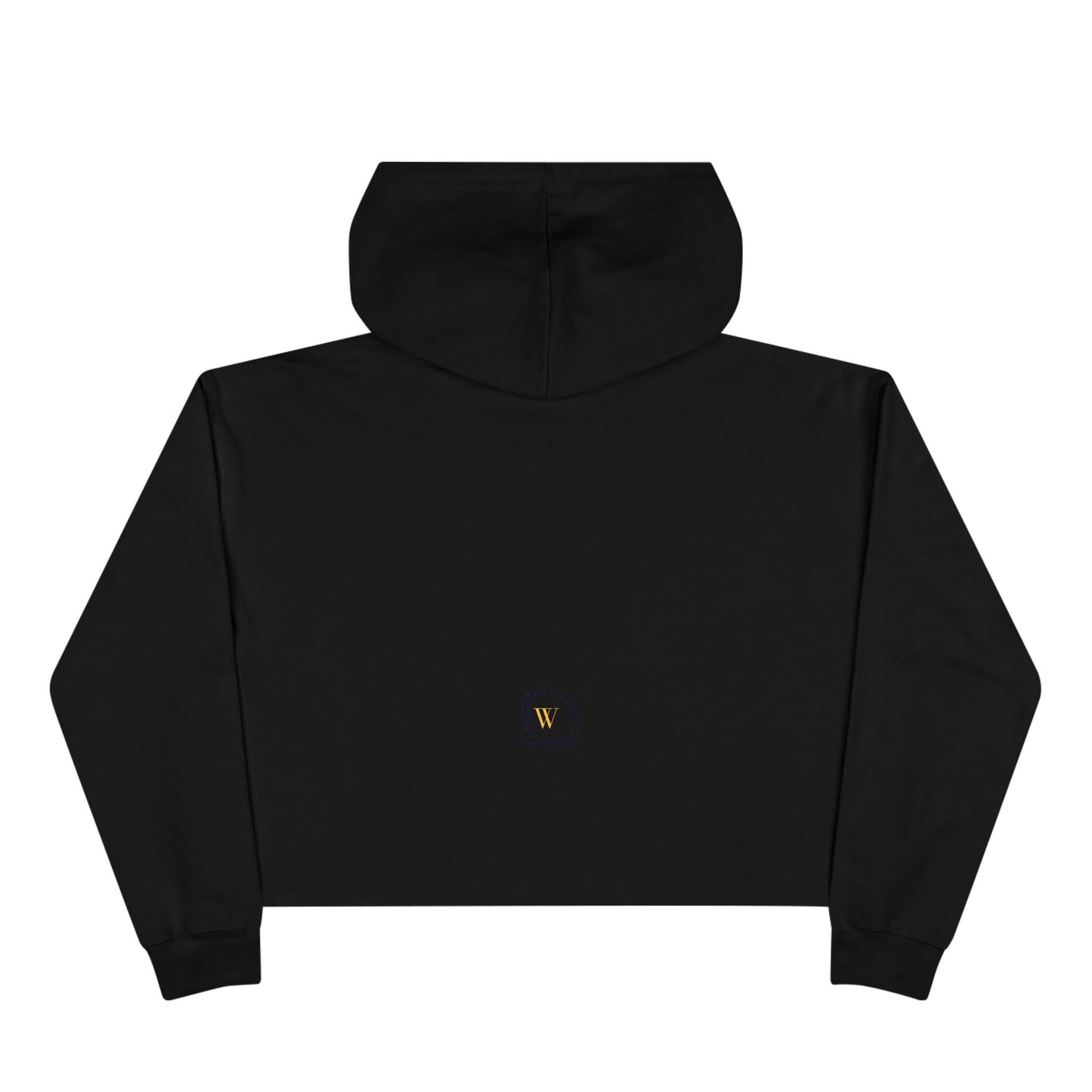 Podcast Host Crop Hoodie — Logo Graphic Pullover
